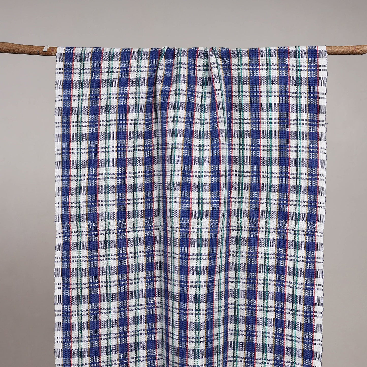 Handloom fine cotton checks bath towel 05 - handcrafted
