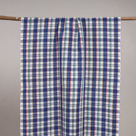 Handloom fine cotton checks bath towel 05 - handcrafted