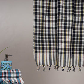 Handloom fine cotton checks bath towel 06 - handcrafted