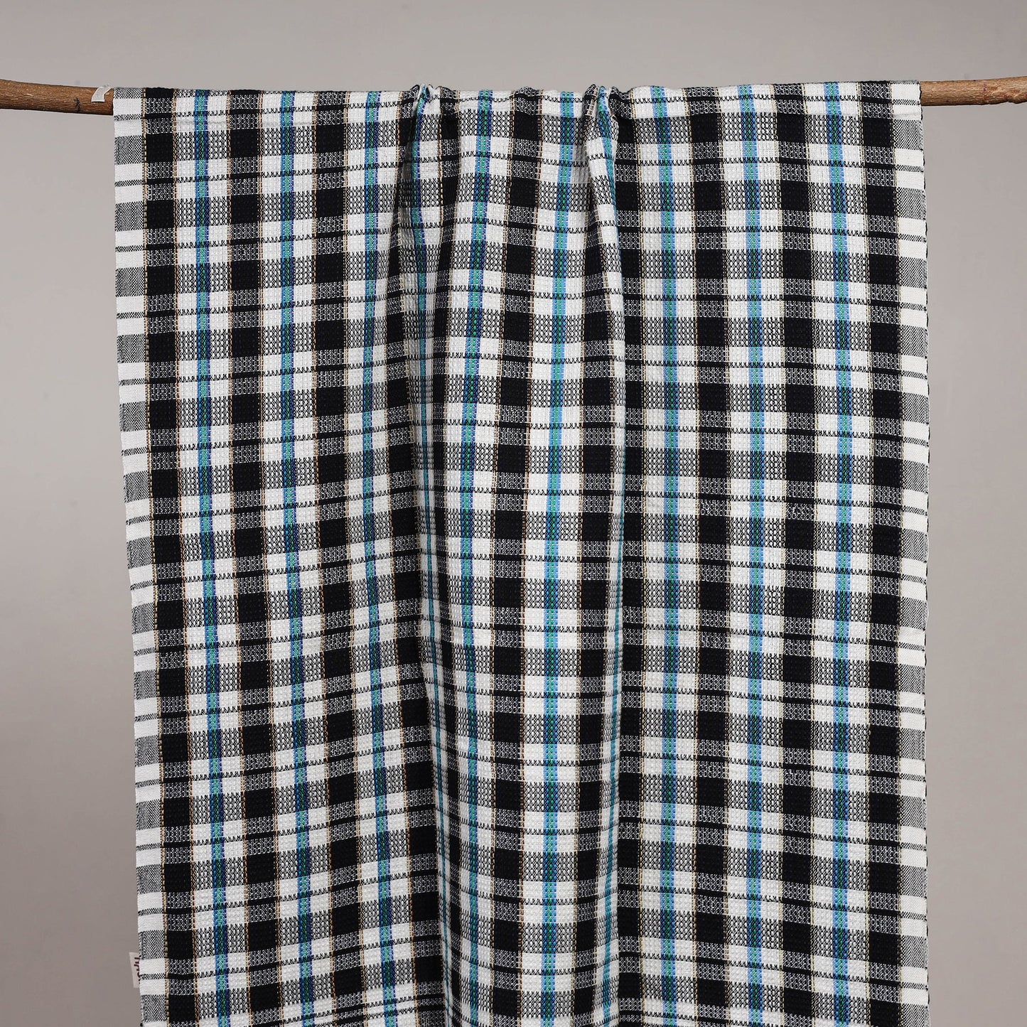 Handloom fine cotton checks bath towel 08 - handcrafted