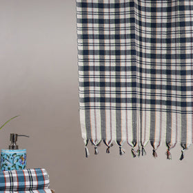 Handloom fine cotton checks bath towel 09 - handcrafted
