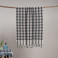 Handloom fine cotton checks bath towel 12 - handcrafted