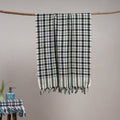 Handloom fine cotton checks bath towel 16 - handcrafted