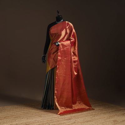 Handloom full tissue zari chanderi silk saree 15