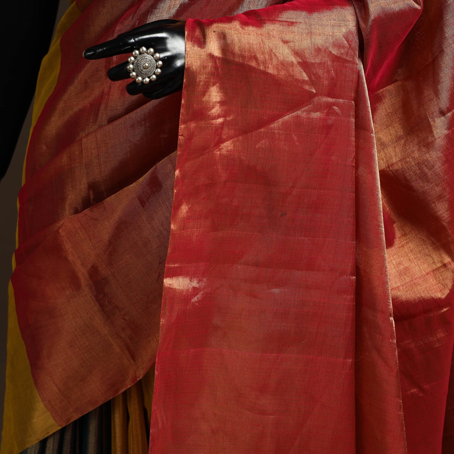 Handloom full tissue zari chanderi silk saree 15