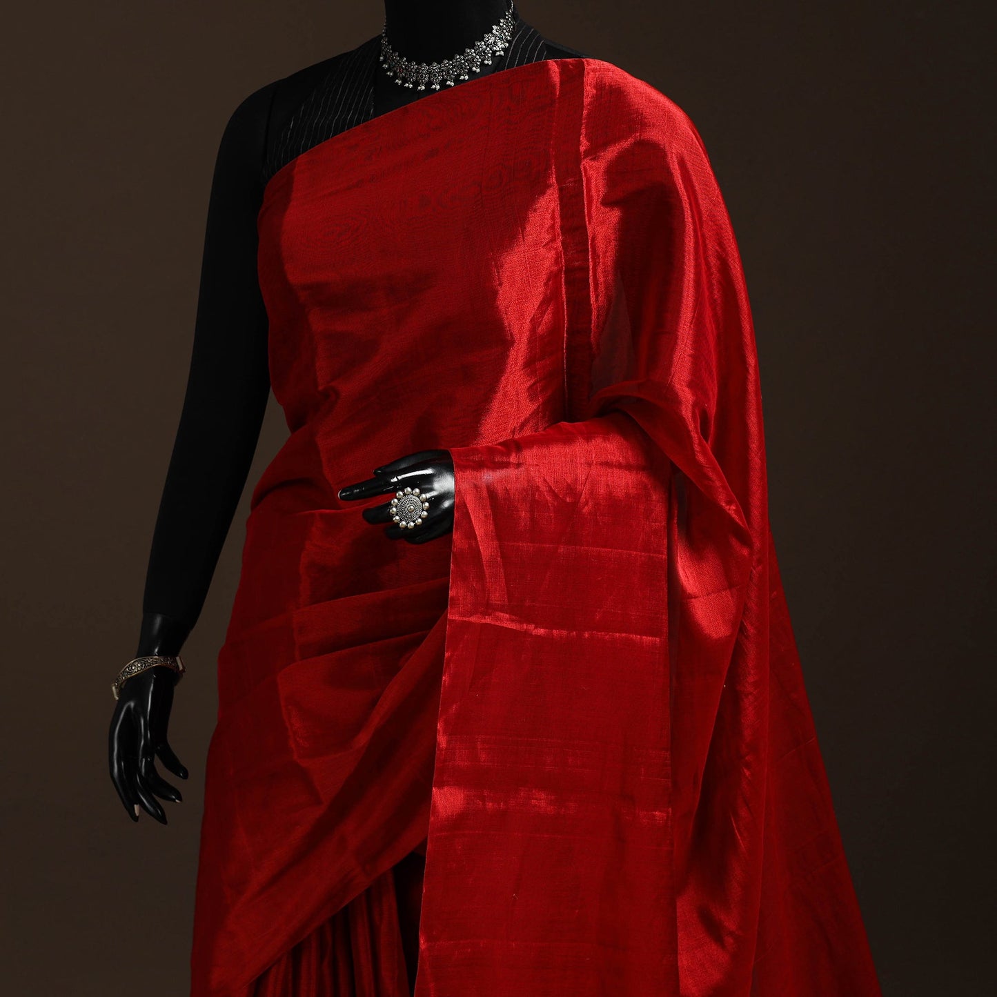 Handloom full tissue zari chanderi silk saree 16