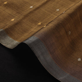 Handloom heavy tissue gold zari buti pure chanderi silk