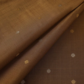 Handloom heavy tissue gold zari buti pure chanderi silk