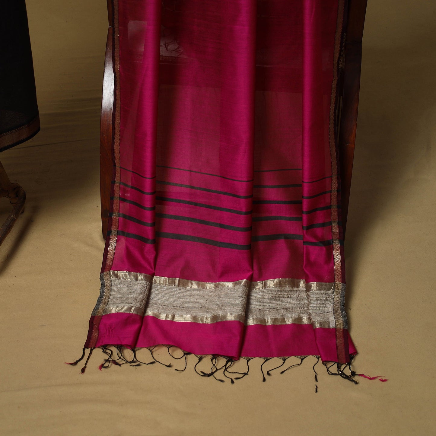 Handloom maheshwari silk 2pc unstitched dress material 37