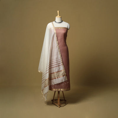 Handloom maheshwari silk 2pc unstitched dress material 38