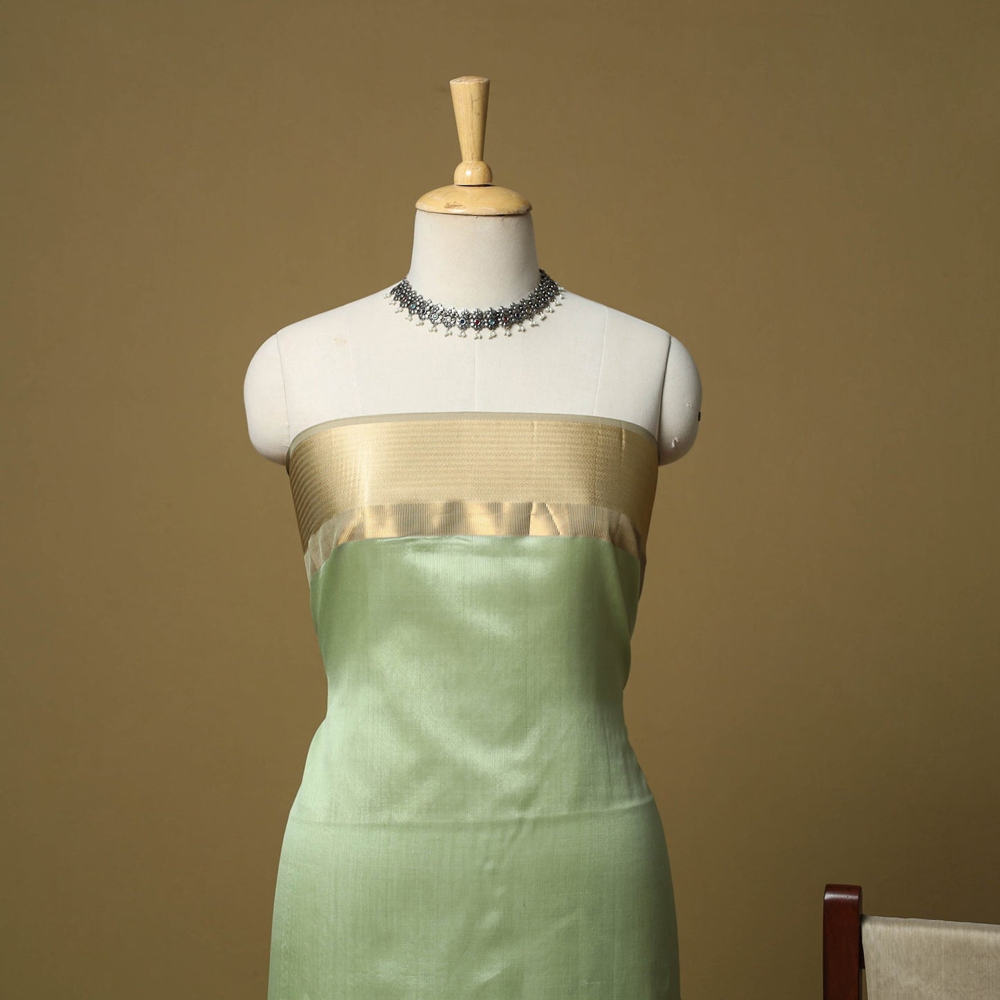 Handloom maheshwari silk 3pc unstitched dress material