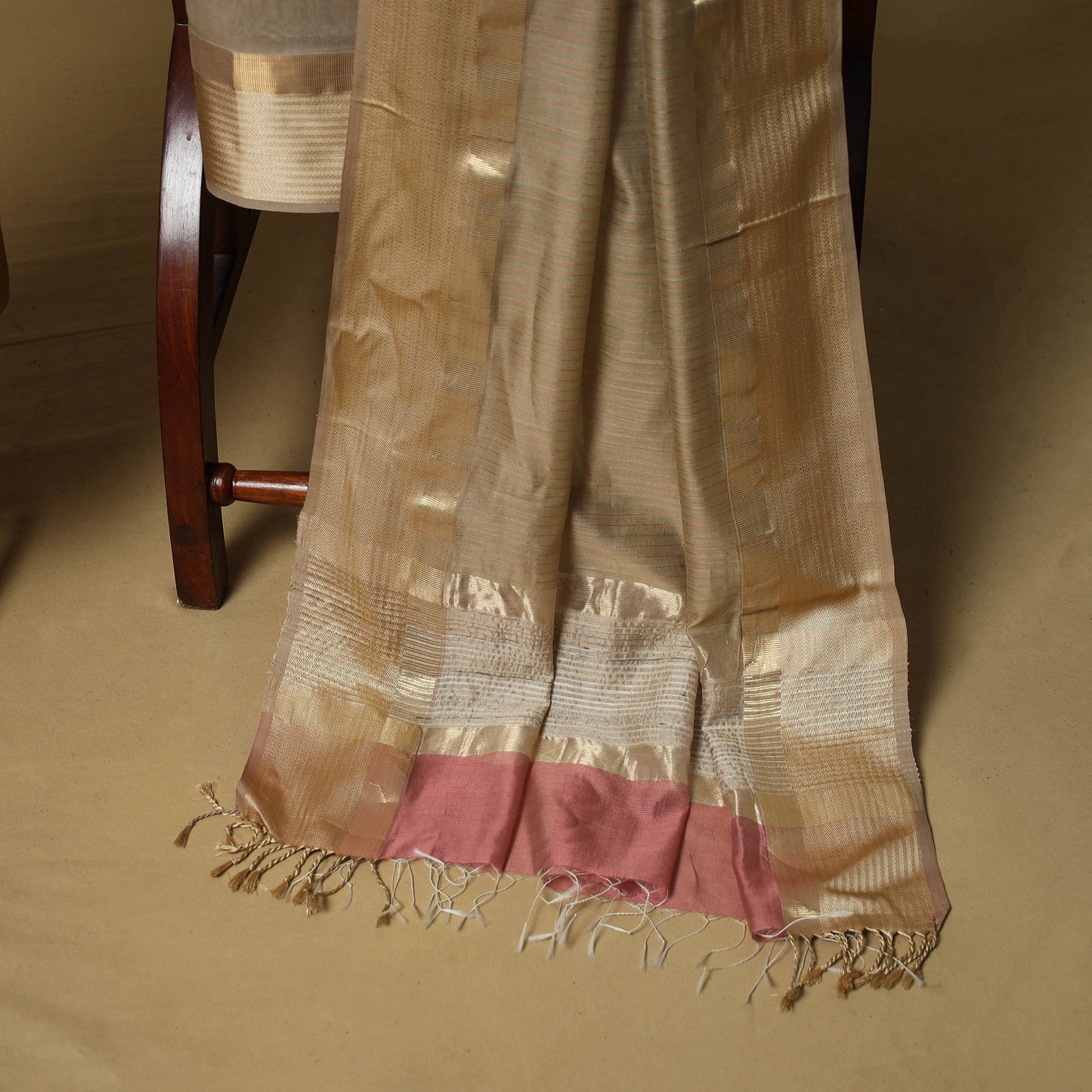 Handloom maheshwari silk 3pc unstitched dress material