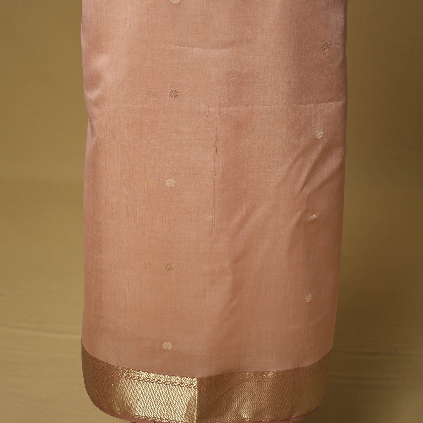 Handloom maheshwari silk buti work 2pc unstitched dress