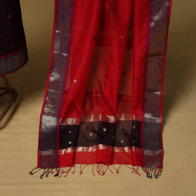 Handloom maheshwari silk buti work 2pc unstitched dress