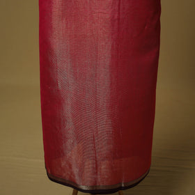 Handloom maheshwari silk tissue zari 2pc unstitched dress