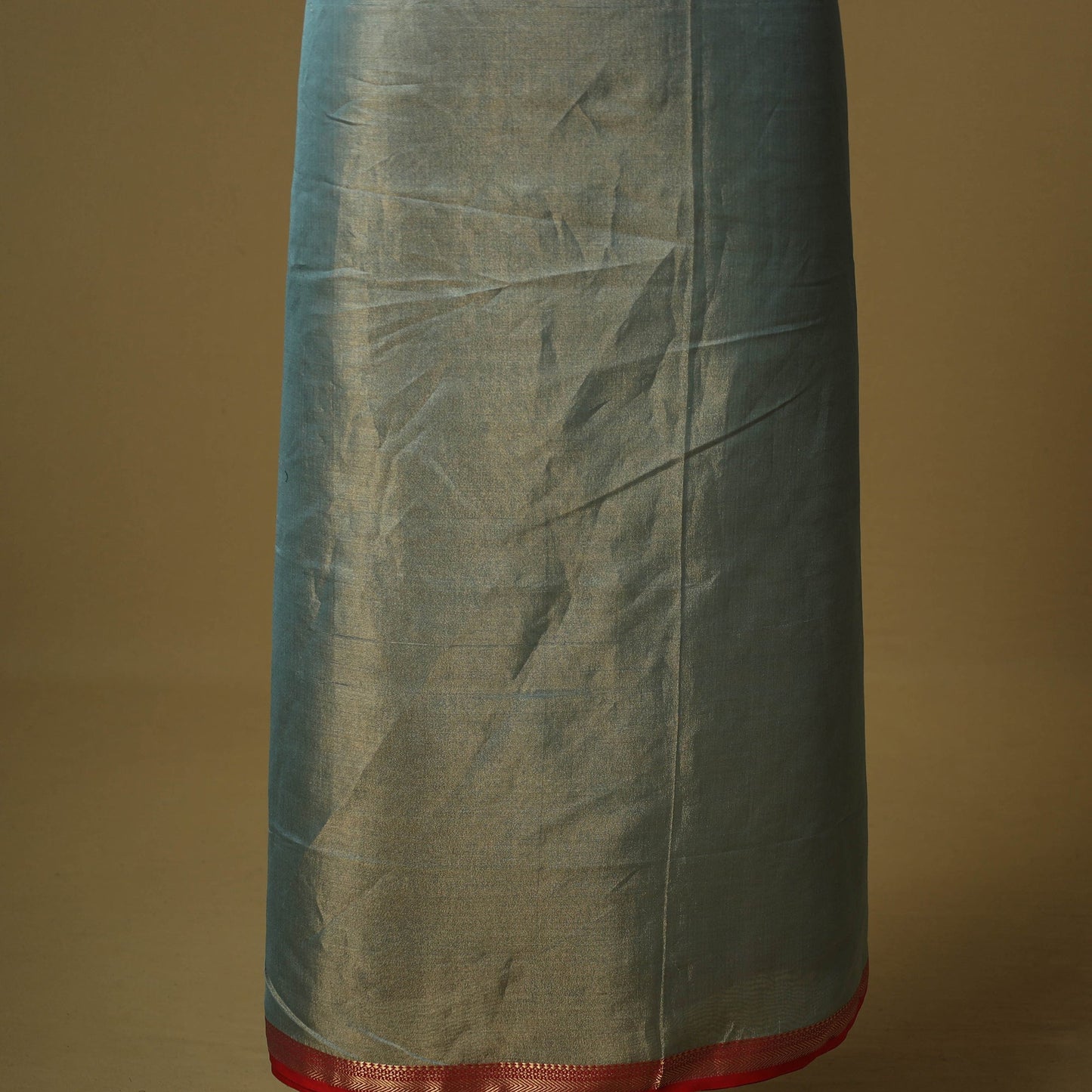 Handloom maheshwari silk tissue zari 2pc unstitched dress