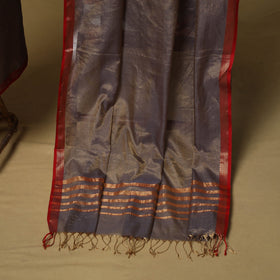 Handloom maheshwari silk tissue zari 2pc unstitched dress