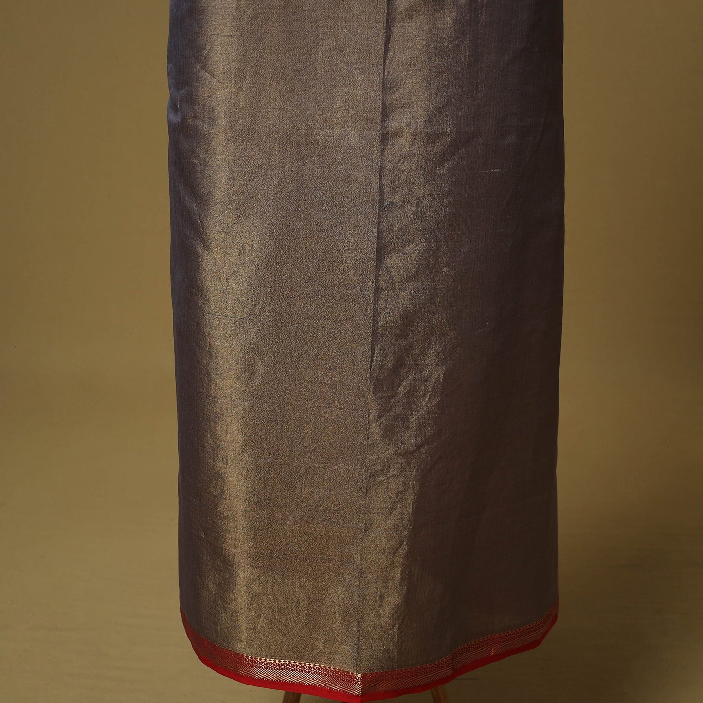 Handloom maheshwari silk tissue zari 2pc unstitched dress