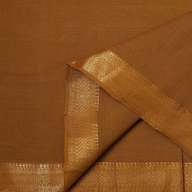 Handloom mangalagiri cotton fabric with nizam zari border