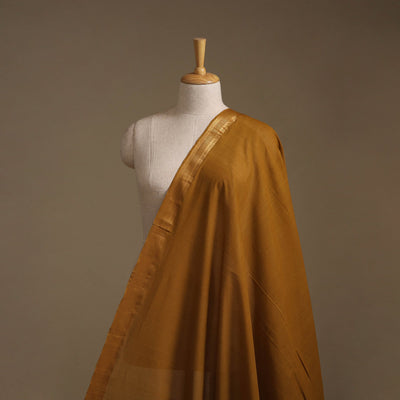 Handloom mangalagiri cotton fabric with nizam zari border