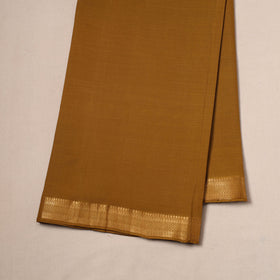 Handloom mangalagiri cotton fabric with nizam zari border