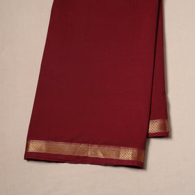 Handloom mangalagiri cotton fabric with nizam zari border