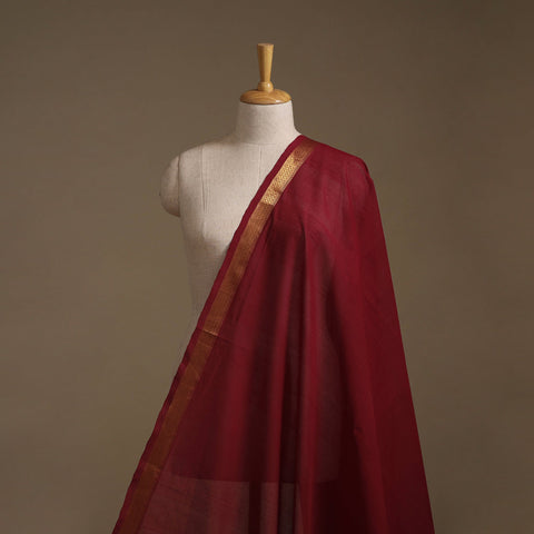 Handloom mangalagiri cotton fabric with nizam zari border