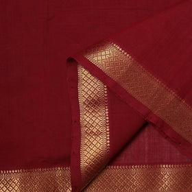 Handloom mangalagiri cotton fabric with nizam zari border