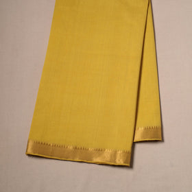 Handloom mangalagiri cotton fabric with nizam zari border