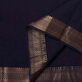 Handloom mangalagiri cotton fabric with nizam zari border