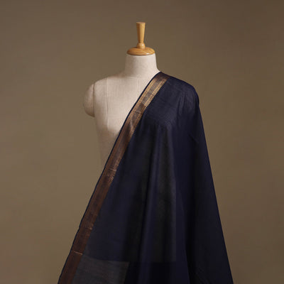 Handloom mangalagiri cotton fabric with nizam zari border