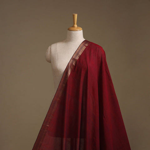 Handloom mangalagiri cotton fabric with nizam zari border