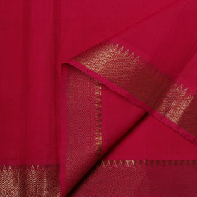 Handloom mangalagiri cotton fabric with nizam zari border