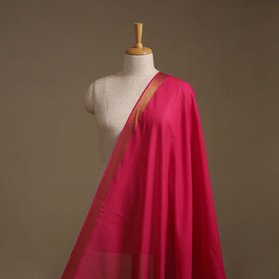 Handloom mangalagiri cotton fabric with nizam zari border