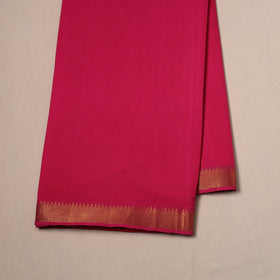 Handloom mangalagiri cotton fabric with nizam zari border