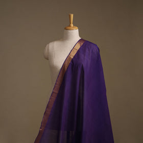 Handloom mangalagiri cotton fabric with nizam zari border