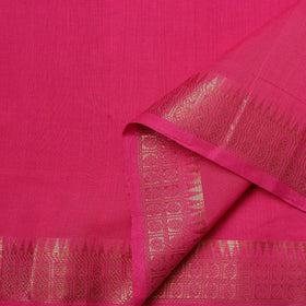 Handloom mangalagiri cotton fabric with nizam zari border