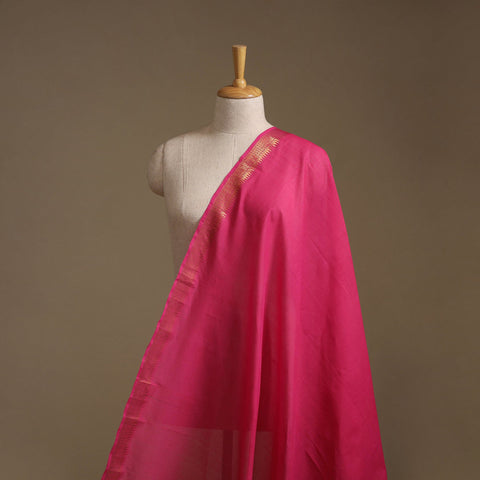 Handloom mangalagiri cotton fabric with nizam zari border