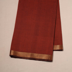 Handloom mangalagiri cotton fabric with nizam zari border