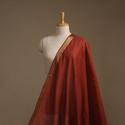 Handloom mangalagiri cotton fabric with nizam zari border