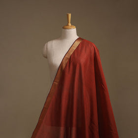 Handloom mangalagiri cotton fabric with nizam zari border