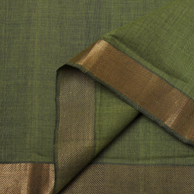 Handloom mangalagiri cotton fabric with nizam zari border