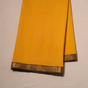 Handloom mangalagiri cotton fabric with nizam zari border