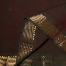 Handloom mangalagiri cotton fabric with nizam zari border