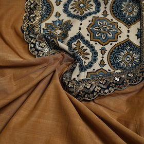 Handloom mangalagiri patchwork cotton unstitched kurta