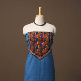 Handloom mangalagiri patchwork cotton unstitched kurta