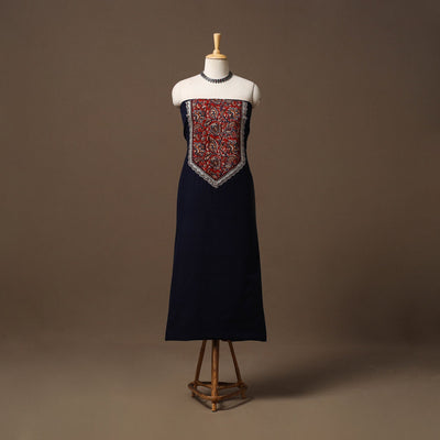 Handloom mangalagiri patchwork cotton unstitched kurta