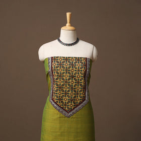 Handloom mangalagiri patchwork cotton unstitched kurta