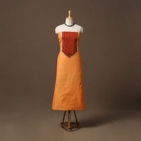 Handloom mangalagiri patchwork cotton unstitched kurta