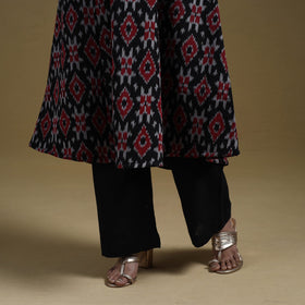 Handloom mercerised cotton pochampally ikat 2pc kurta set